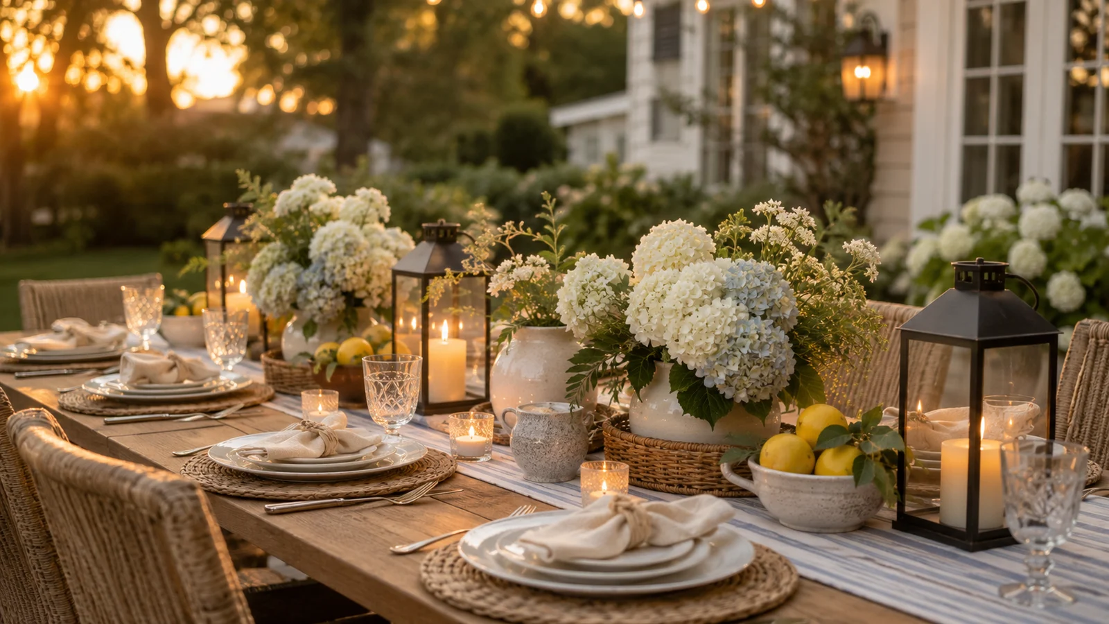 A relaxed backyard gathering set up so nothing needs constant attention