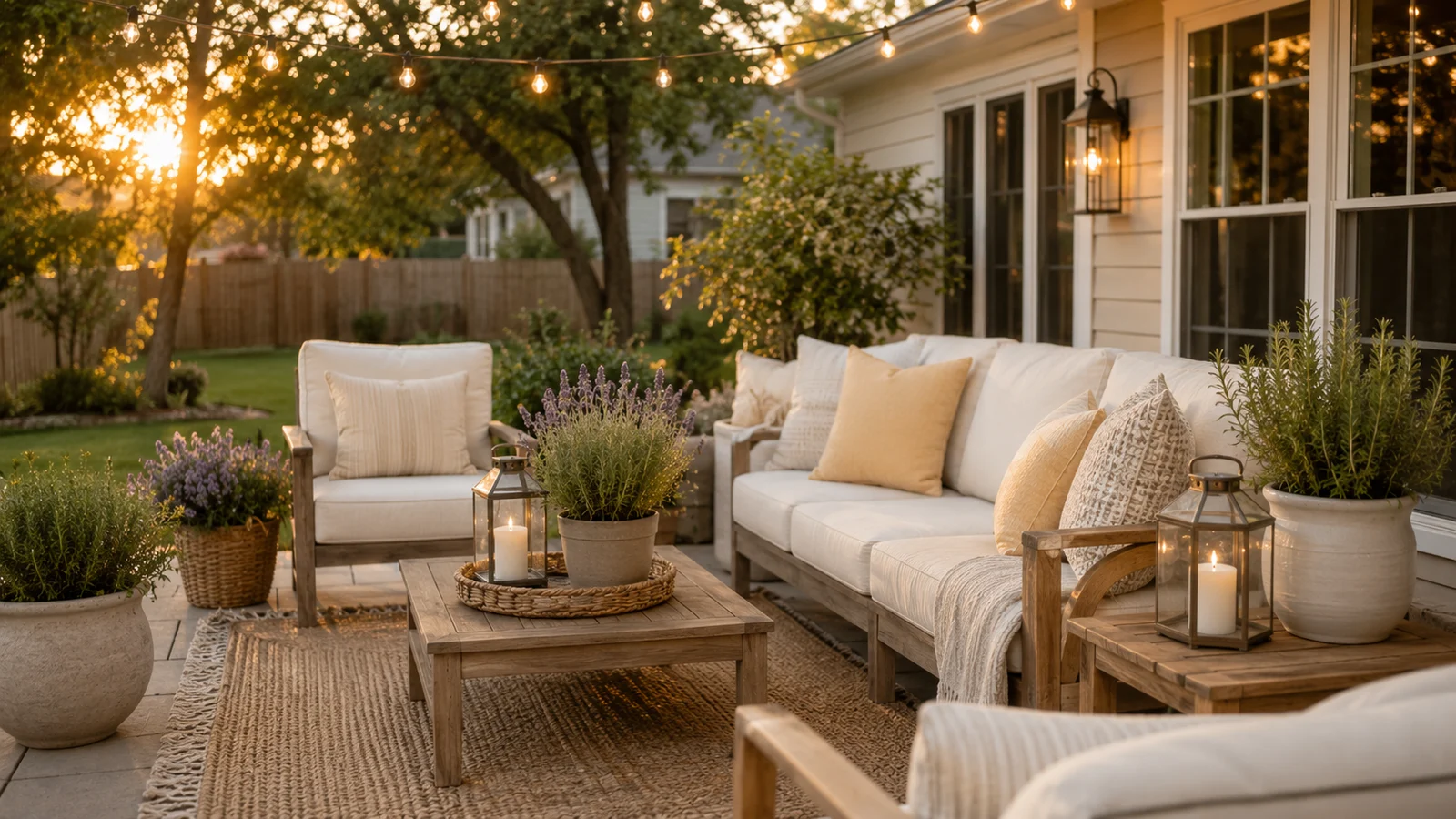 Simple patio pieces that make outdoor spaces feel finished for summer