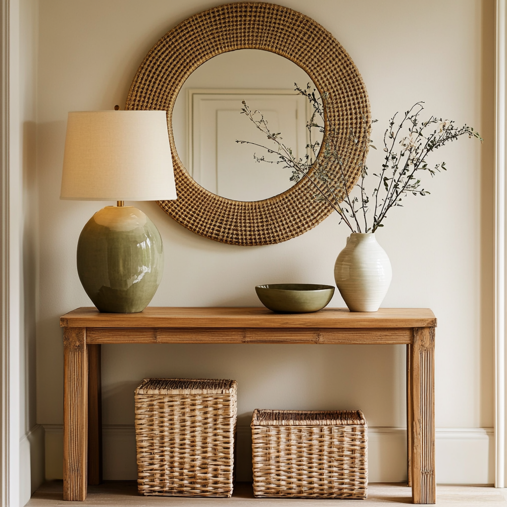Casita Finds home inspiration — warm neutral living room